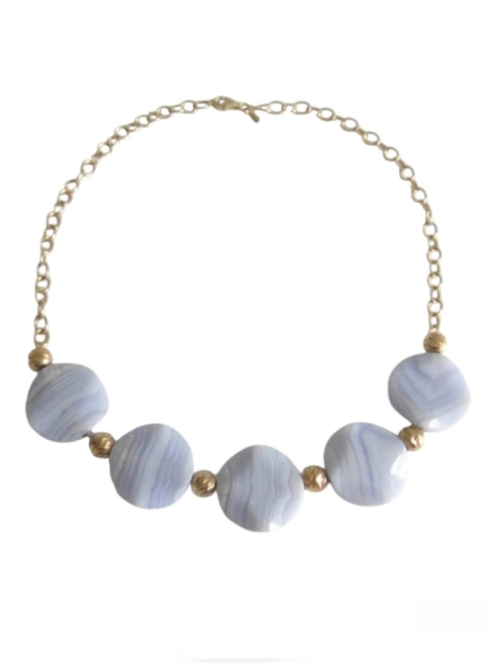 Macy's Lace AGATE Silver Necklace
